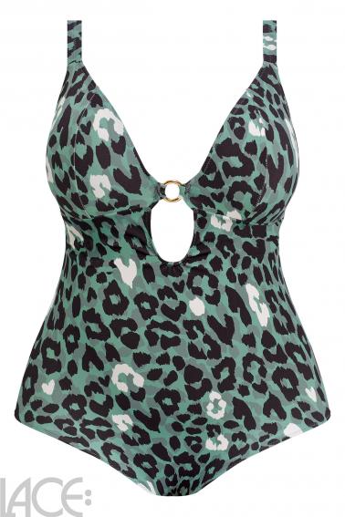 Elomi Swim - Jungle Bay Badeanzug - Tiefes Dekolleté G-L Cup