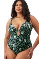 Elomi Swim - Jungle Bay Badeanzug - Tiefes Dekolleté G-L Cup